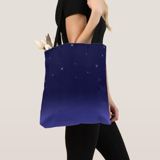 Starry Night, Navy Blue - individuell anpassbare T Tasche (Von Nahem)