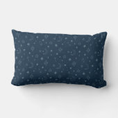 Starry Night, Navy Moon und Stars Lendenkissen (Rückseite)