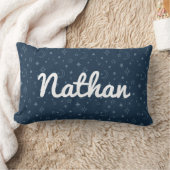 Starry Night, Navy Moon und Stars Lendenkissen (Decke)