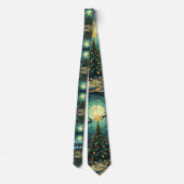 Starry Night Necktie Christmas Van Gogh Krawatte (Rückseite)