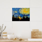 Starry Night New York Abstrakt Sky Poster (Küche)