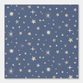 Starry Night Niedlich Fun Gender Neutral Dusty Blu Tapete (Vorderseite)