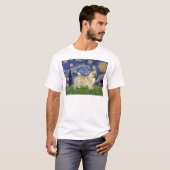 Starry Night - Norwich Terrier T-Shirt (Vorne ganz)