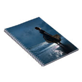 Starry Night Ocean Starlight Silhouette Art Notebo Notizblock (Rechte Seite)