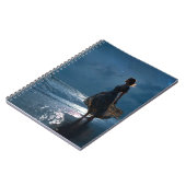 Starry Night Ocean Starlight Silhouette Art Notebo Notizblock (Linke Seite)