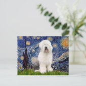 Starry Night - Old English #3 Postkarte (Stehend Vorderseite)