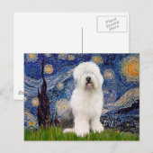 Starry Night - Old English #3 Postkarte (Vorne/Hinten)