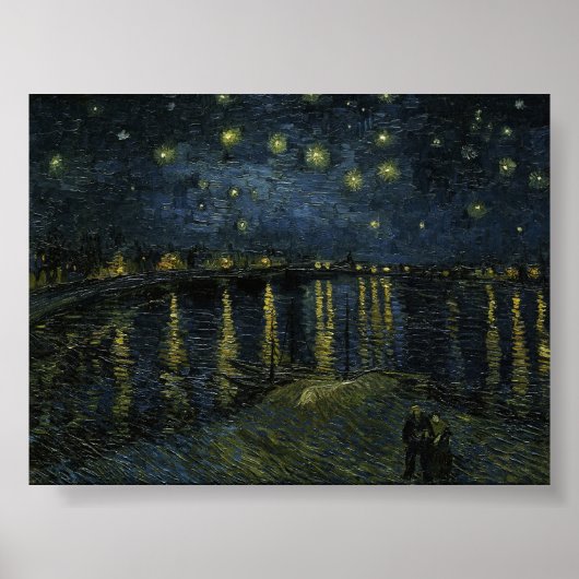 Starry Night on Rhone by Van Gogh Poster (Vorne)