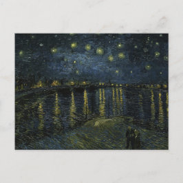Starry Night on Rhone by Van Gogh Postkarte