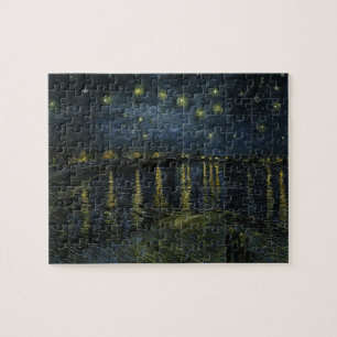 Starry Night on Rhone by Van Gogh Puzzle