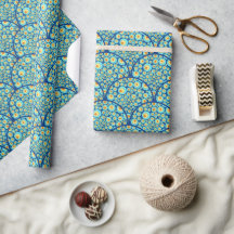Starry Night on Sea Doodle Art Deco Scallop
