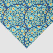 Starry Night on Sea Doodle Art Deco Scallop Seidenpapier (Detail)