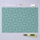 Starry Night on Sea Doodle Art Deco Seidenpapier (Handwerk)