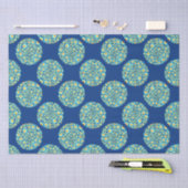 Starry Night on Sea Doodle Polka Dots Seidenpapier (Handwerk)