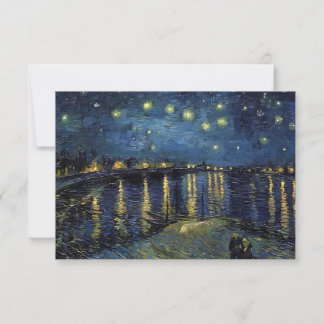 Starry Night on the Rhone Art Invitation – Van Gog Einladung