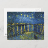 Starry Night on the Rhone by Vincent van Gogh Postkarte (Vorne/Hinten)