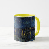Starry Night on the Rhone Mug – Van Gogh Inspired Tasse (VorderseiteRechts)