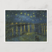 Starry Night on the Rhone, Vincent van Gogh Art Postkarte (Vorderseite)