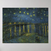 Starry Night on the Rhone, Vincent van Gogh Poster (Vorne)