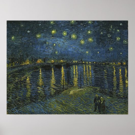 Starry Night on the Rhone, Vincent van Gogh Poster (Vorne)