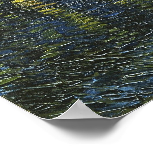 Starry Night on the Rhone, Vincent van Gogh Poster (Ecke)
