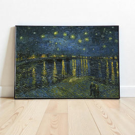Starry Night on the Rhone, Vincent van Gogh Poster