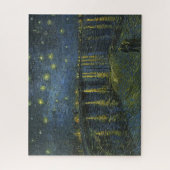 Starry Night on the Rhone, Vincent van Gogh Puzzle (Vertikal)