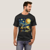 Starry Night Otter Van Gogh Lover T-Shirt (Vorne ganz)