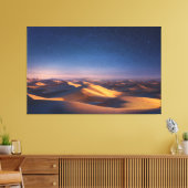 Starry Night Over Golden Desert Dunes Landscape Leinwanddruck (Insitu (Wohnzimmer))