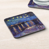 Starry night over Rhone by Van Gogh Getränkeuntersetzer (Linke Seite)