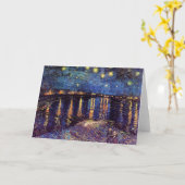Starry night over Rhone by Van Gogh Karte (Gelbe Blume)
