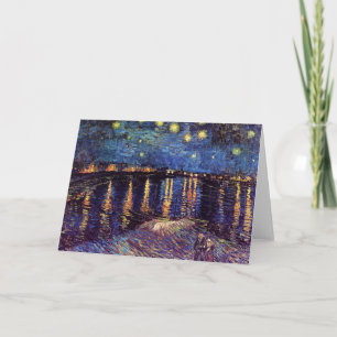 Starry night over Rhone by Van Gogh Karte