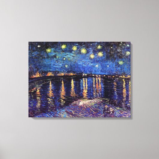 Starry night over Rhone by Van Gogh Leinwanddruck (Vorderseite)