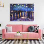 Starry night over Rhone by Van Gogh Leinwanddruck (Insitu (Wohnzimmer))