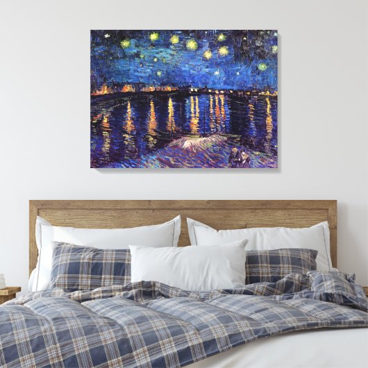 Starry night over Rhone by Van Gogh Leinwanddruck (Insitu (Schlafzimmer))