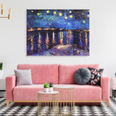 Starry night over Rhone by Van Gogh Leinwanddruck (Insitu (Wohnzimmer))