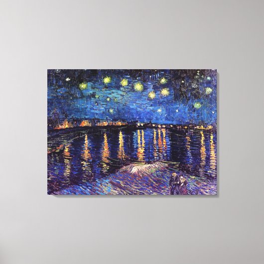 Starry night over Rhone by Van Gogh Leinwanddruck (Vorderseite)