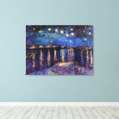 Starry night over Rhone by Van Gogh Leinwanddruck (Insitu (Holzboden))