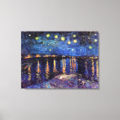 Starry night over Rhone by Van Gogh Leinwanddruck (Vorderseite)