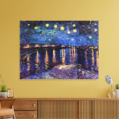 Starry night over Rhone by Van Gogh Leinwanddruck (Insitu (Wohnzimmer))