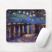 Starry night over Rhone by Van Gogh Mousepad (Mit Mouse)