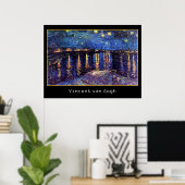 Starry night over Rhone by Van Gogh Poster (Heimbüro)