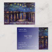 Starry night over Rhone by Van Gogh Visitenkarte (Vorne/Hinten)