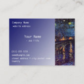 Starry night over Rhone by Van Gogh Visitenkarte (Rückseite)