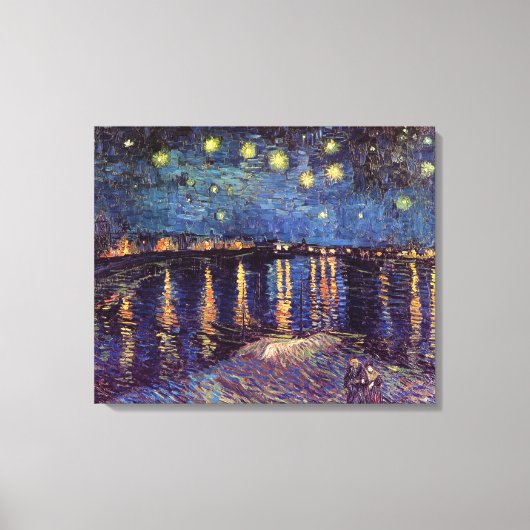 Starry night over Rhone by Vincent van Gogh Leinwanddruck (Vorderseite)