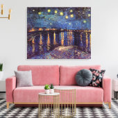 Starry night over Rhone by Vincent van Gogh Leinwanddruck (Insitu (Wohnzimmer))