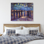 Starry night over Rhone by Vincent van Gogh Leinwanddruck (Insitu (Schlafzimmer))