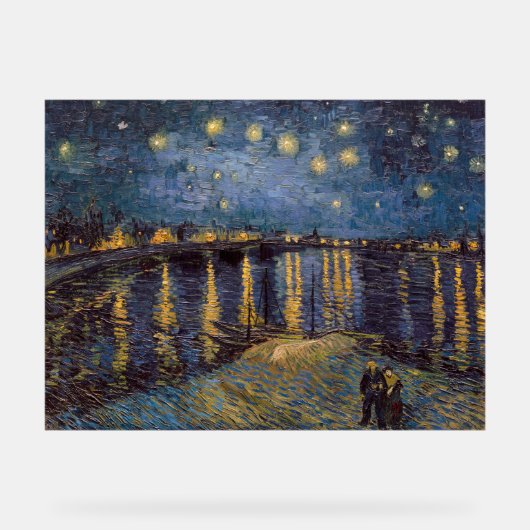 Starry Night Over Rhone River von Vincent Van Gogh Acrylschild (Vorderseite)