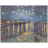 Starry Night Over Rhone River von Vincent Van Gogh Aufkleber (Vorderseite)