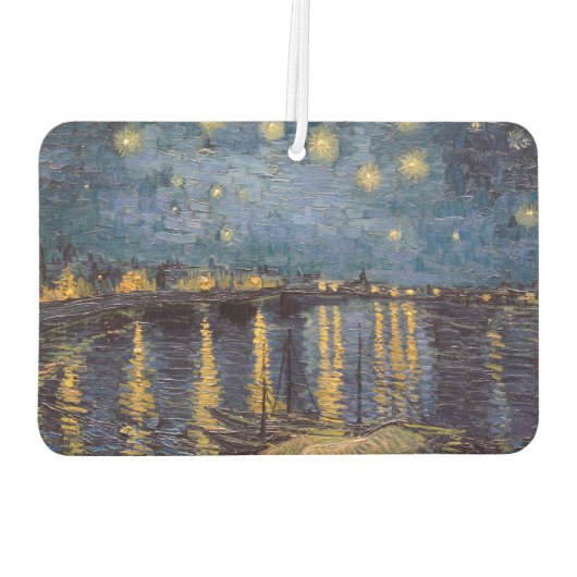 Starry Night Over Rhone River von Vincent Van Gogh Autolufterfrischer (Rückseite)